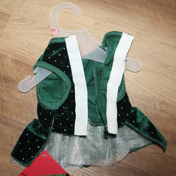 NWT! Lot of 2 Red & Green SIZE XS Velvet Holiday Dresses - Picture 7 of 7